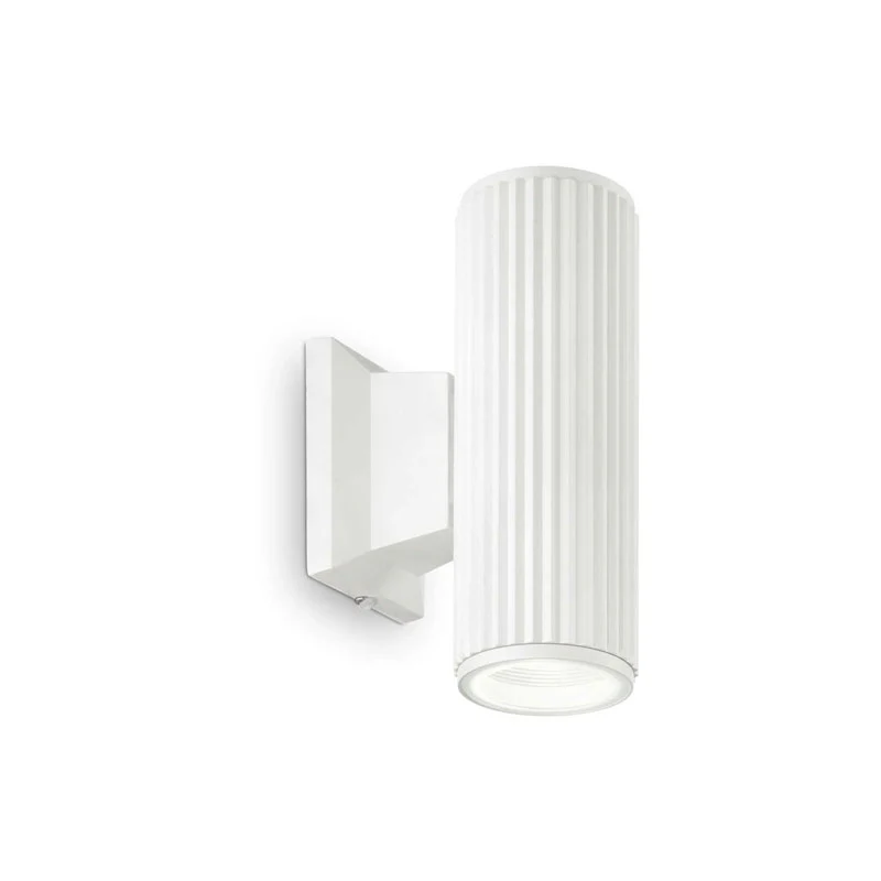 Applique da esterno biemissione moderno ip44 2 luci cilindro - immagine 4