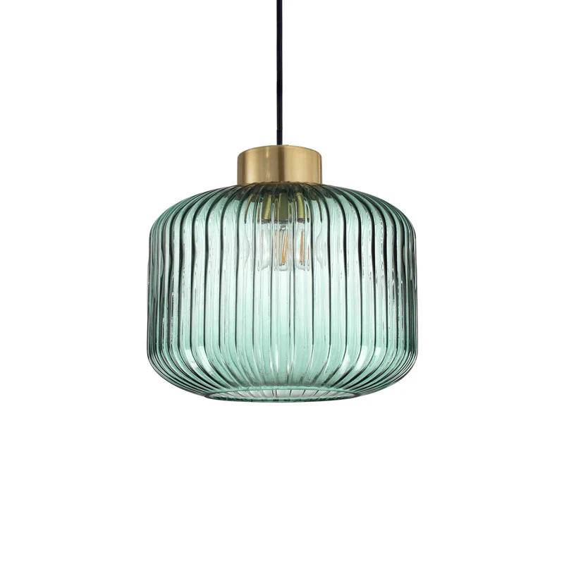 Lampada sospensione design moderno vetro colorato - immagine 4